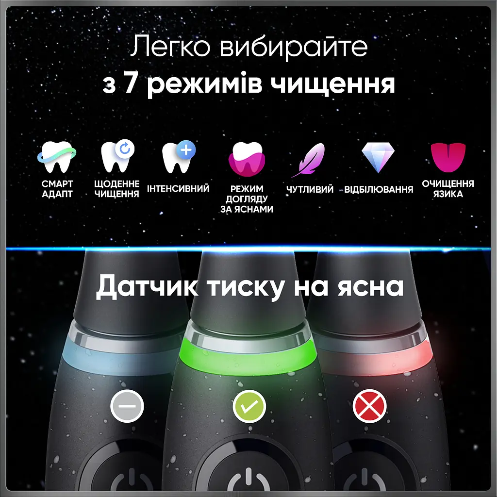 Електрична зубна щітка Oral-B iO 10 Чорна - фото 10