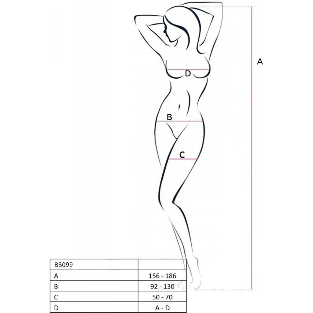 Бодістокінг з плетінням на грудях Passion BS099 One Size, Red, відкритий доступ, імітація підв’язок - фото 5