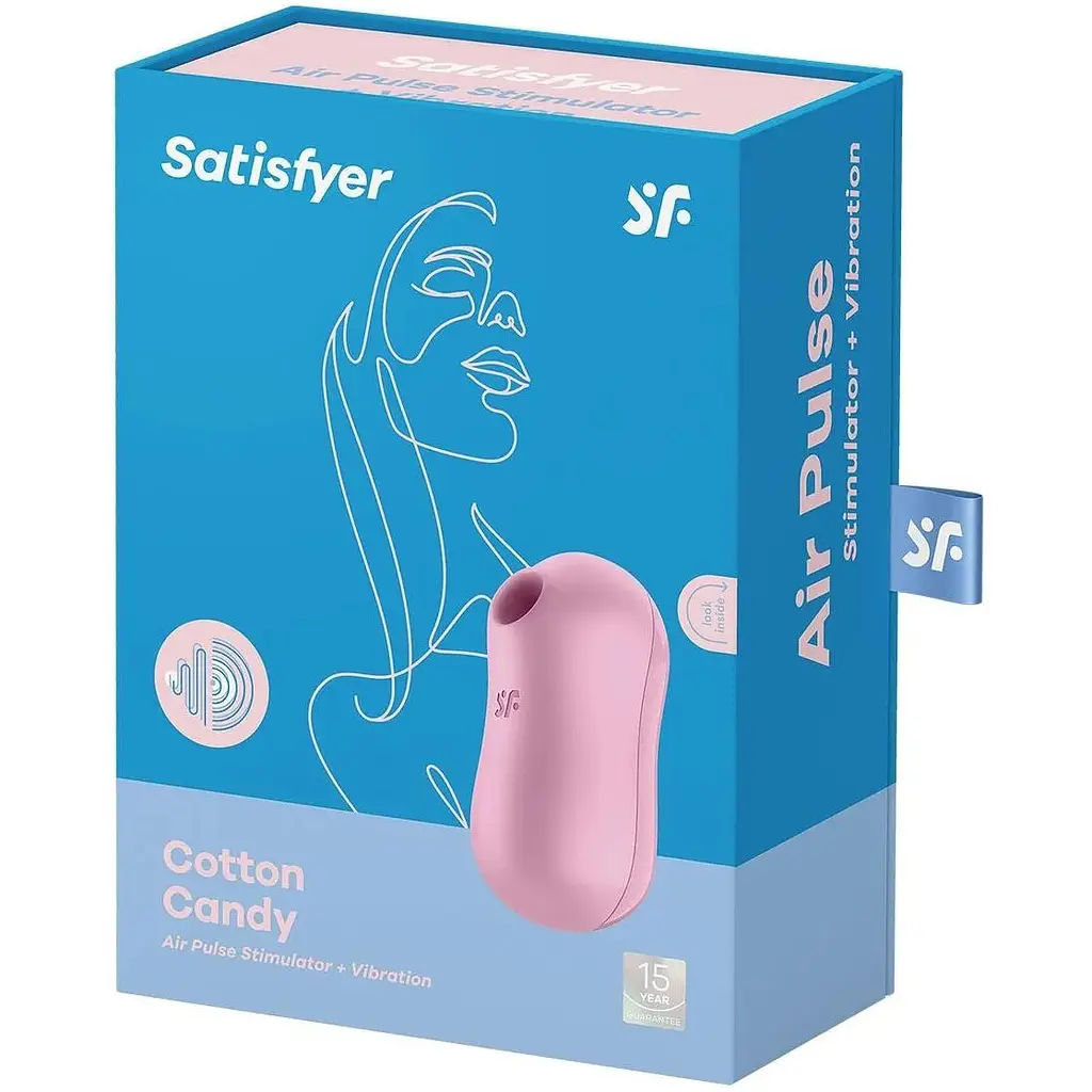 Вакуумний стимулятор із вібрацією Satisfyer Cotton Candy Lilac - фото 7