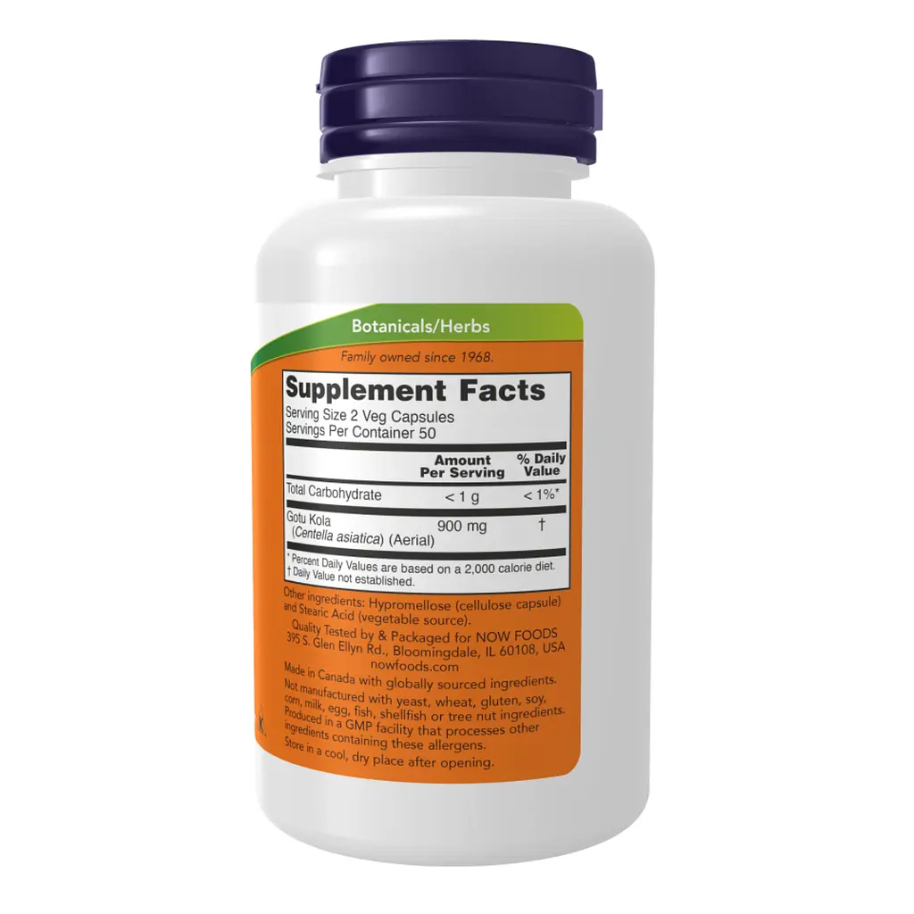 Натуральні добавки Gotu Kola 450mg - 100 vcaps - фото 2