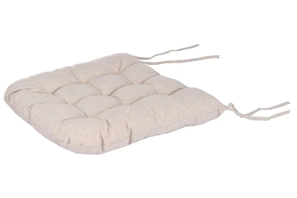 Подушка для стільця Ardesto Oliver, 40х40см, 100% бавовна, бежевий (ART02OB) - фото 3