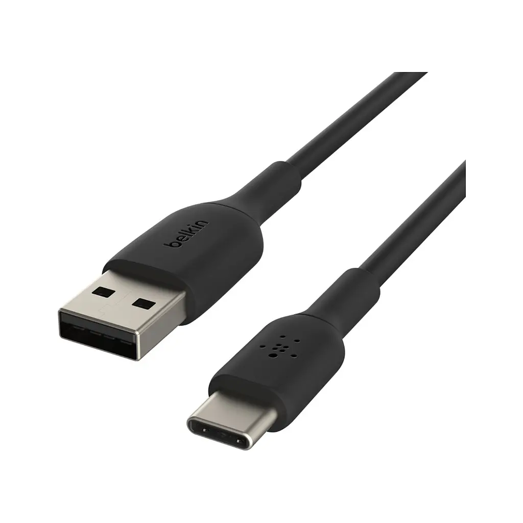 Дата кабель USB 2.0 AM to USB-C 1.0m PVC black Belkin (CAB001BT1MBK) - фото 3