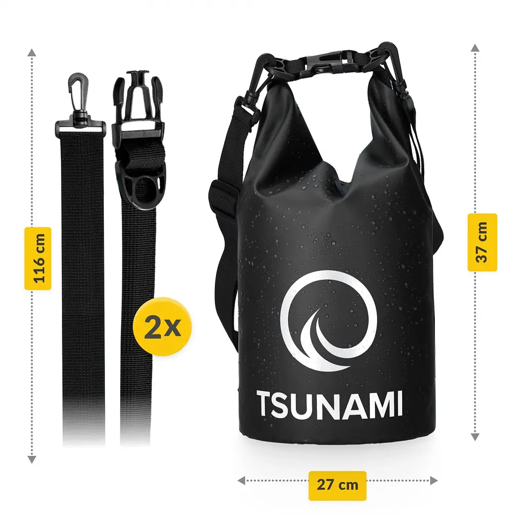 Гермомішок TSUNAMI Dry Pack 5 л водозахисний TS011 (P-5905973400053) - фото 7