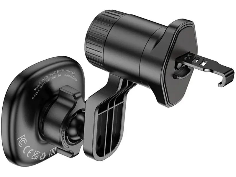 Автомобільний тримач для смартфона Hoco HW30 Crown Black/Metal Gray (6942007646925) - фото 5