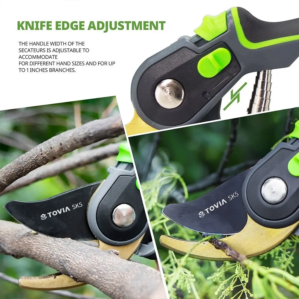 Профессиональный садовый секатор JRF для обрезки деревьев, роз и разных растений - фото 6