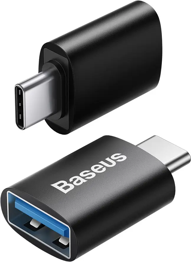 Адаптер Baseus Ingenuity Series Mini OTG Adaptor Type-C to USB-A 3.1 black (ZJJQ000001) - фото 3