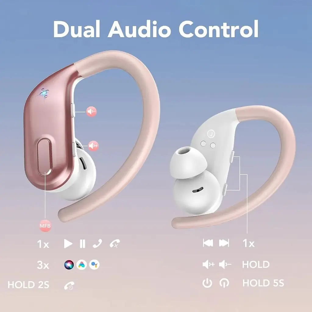 Бездротові навушники Bluetooth 5.3 з 4 мікрофонами та шумозаглушенням ENC - фото 2