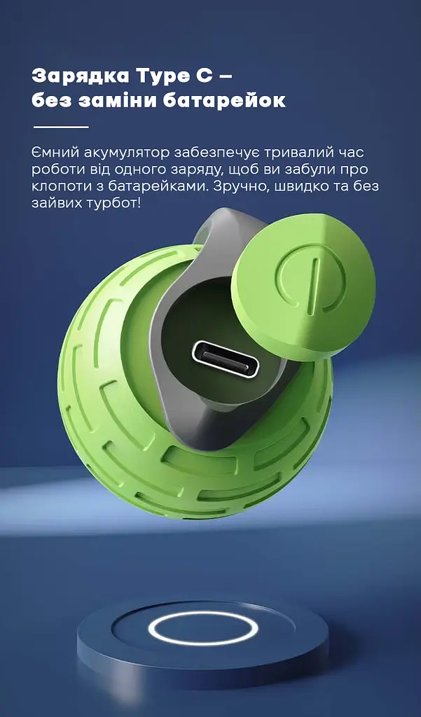 Інтерактивний м’яч для котів Smart Pet Ball з автоматичним рухом, Type-C, 2 режими - фото 7