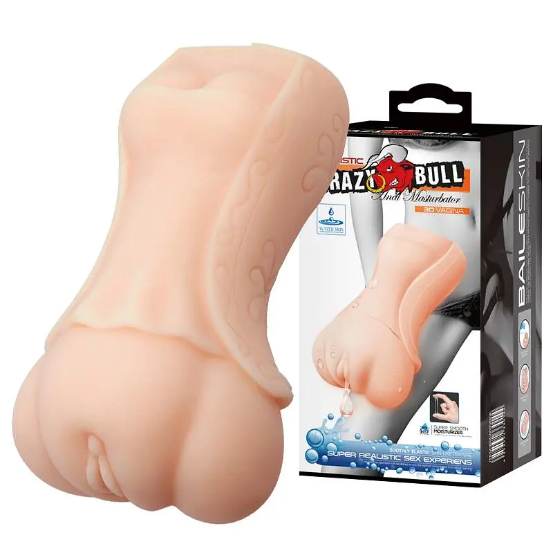 Мастурбатор Crazy Bull 3D Vagina (тілесний) - фото 7