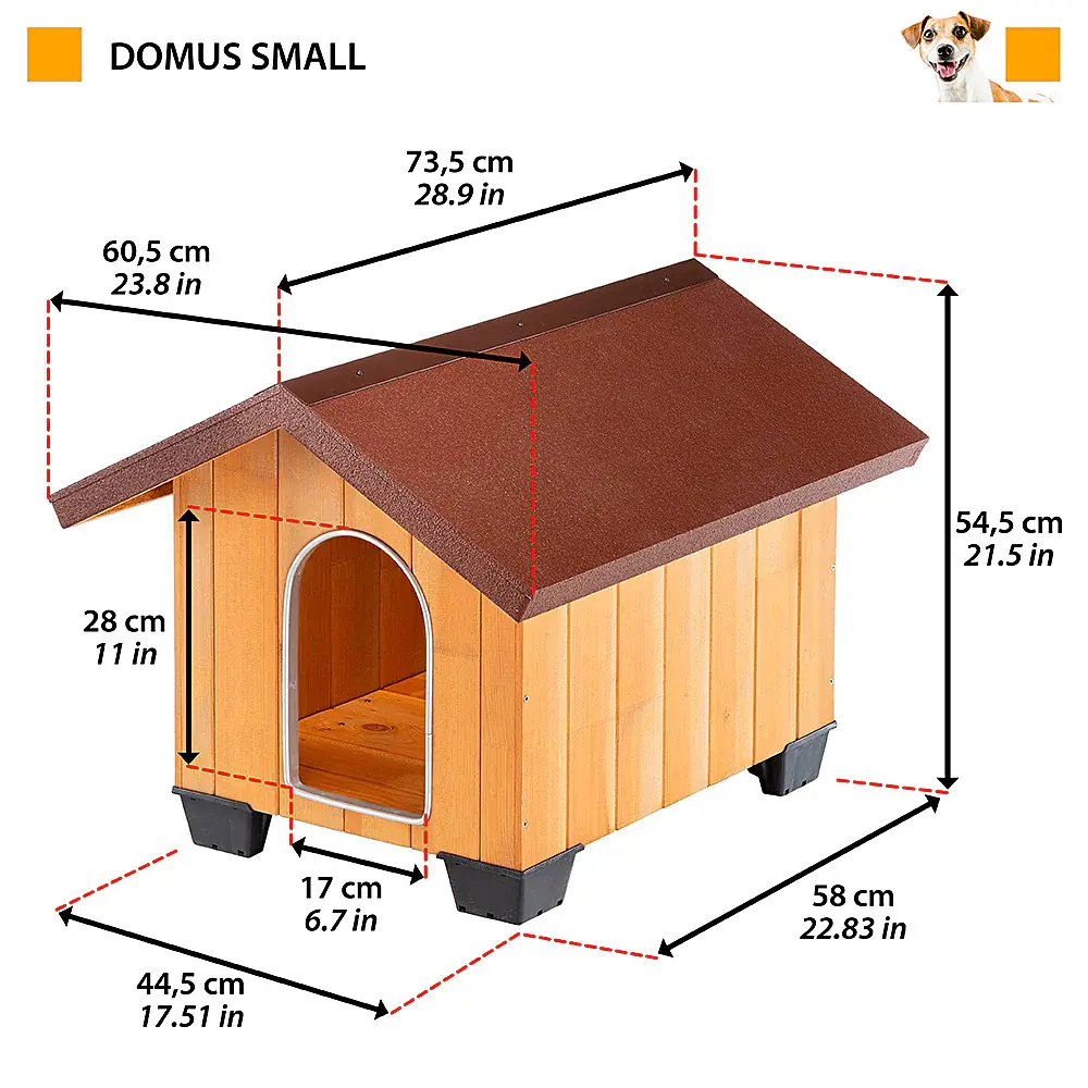 Будиночок для собак Ferplast Kennel Domus Small 60,5×73,5×54,5 см 87001000 - фото 2