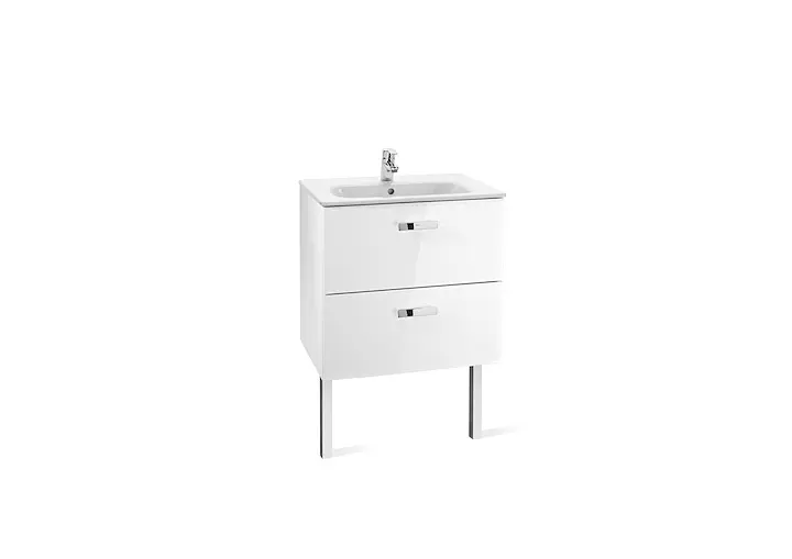 Тумба з умивальником Roca Victoria Basic 60 см біла A855884806 - фото 2