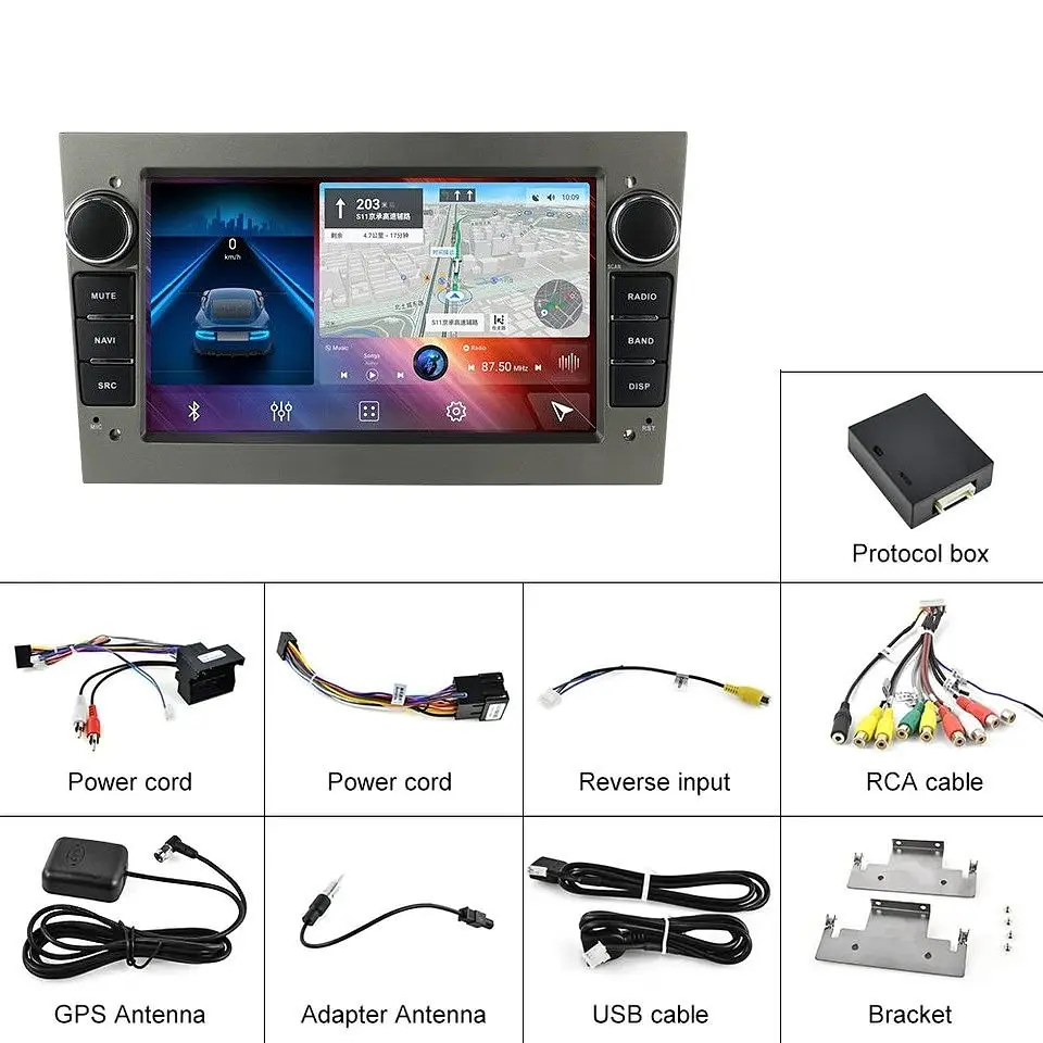 Магнитола Opel Universal 8 Android 12, 8 дюймовый IPS экран, 4 ГБ ОЗУ, 32 ГБ ПЗУ, CarPlay, GPS, Wi-Fi, Bluetooth, XPRO (42430-7032A-32GB_5775) - фото 5