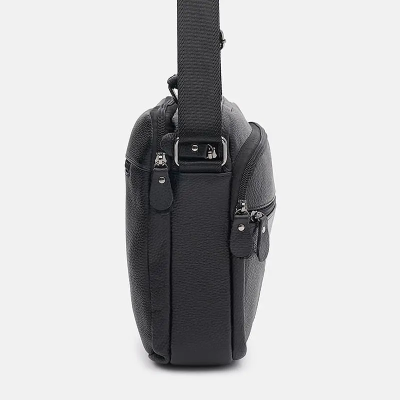 Чоловіча шкіряна сумка Keizer K1710bl-black - фото 4