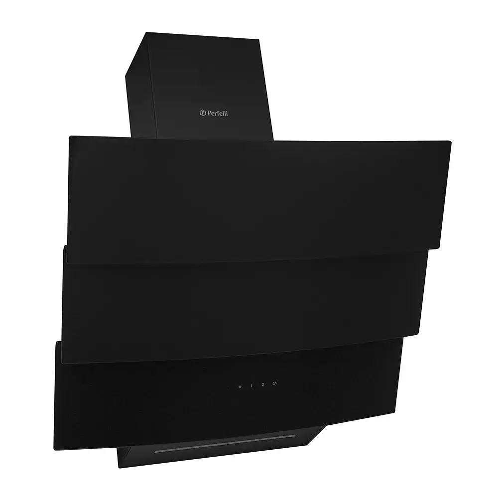 Витяжка декоративна похила Perfelli DNS 6363 B 750 BL LED Strip - фото 2