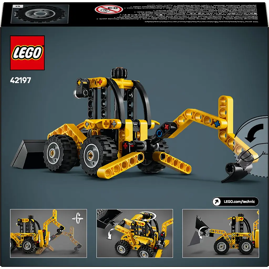 Конструктор LEGO Technic Екскаватор-навантажувач 104 деталі (42197) - фото 2