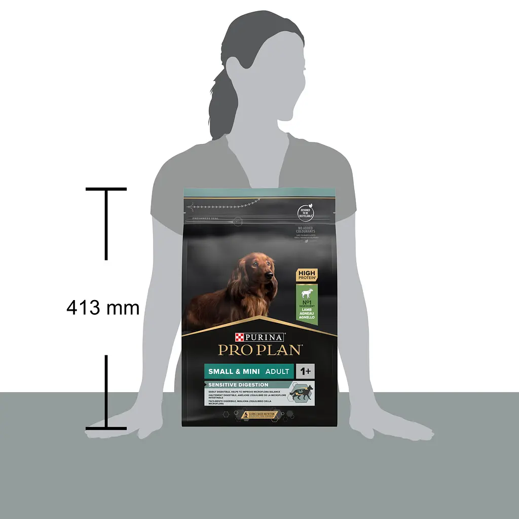 Сухий корм Purina Pro Plan Small&Mini Adult 1+ Sensitive Digestion для дорослих собак дрібних порід з чутливим травленням з ягням 3 кг (12377367) - фото 4