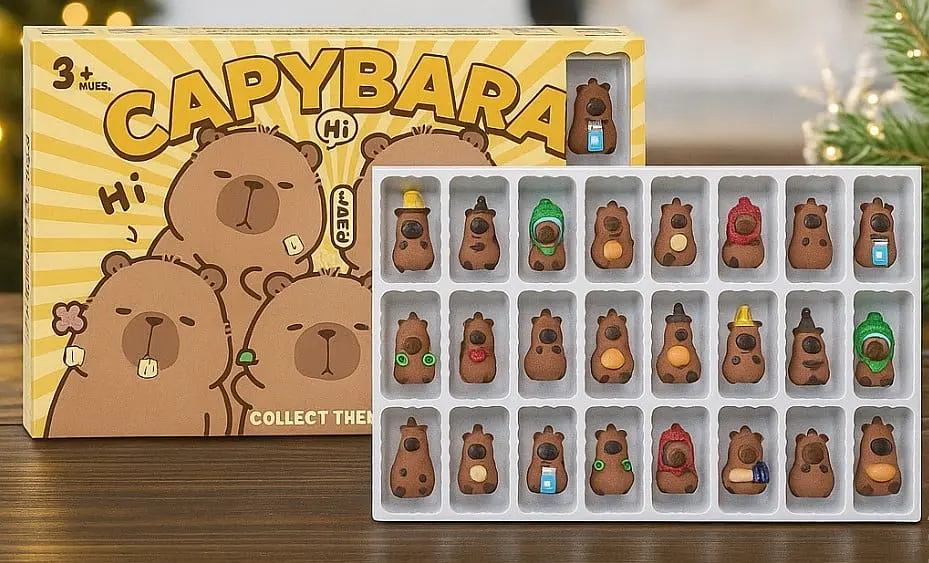 Адвент календарь Капибара Capybara, 24 брелоков (6901560890329)