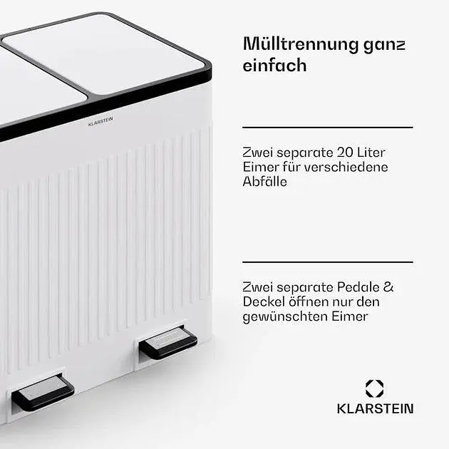 Бак для сміття Klarstein Grama 40 (10045368) - фото 4