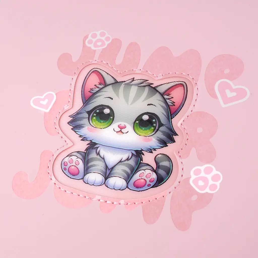 Щоденник шкільний YES PU Cute kitten А5 Світло-рожевий 40 аркушів (911393) - фото 2