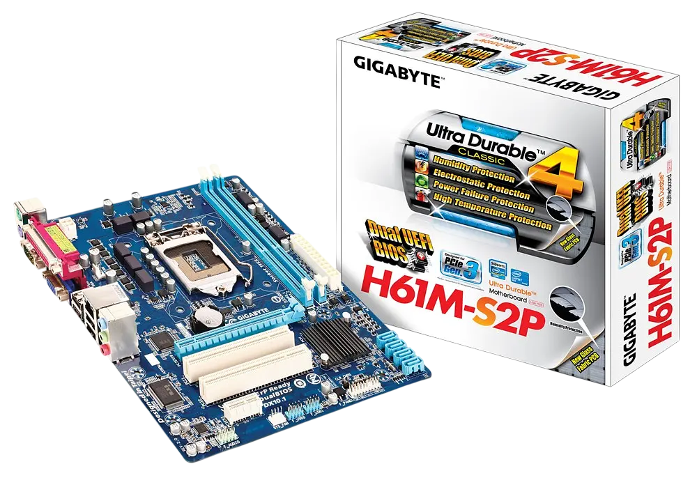 Материнська плата Gigabyte GA-H61M-S2P LGA 1155 (GA-H61M-S2P) Б/В - фото 4