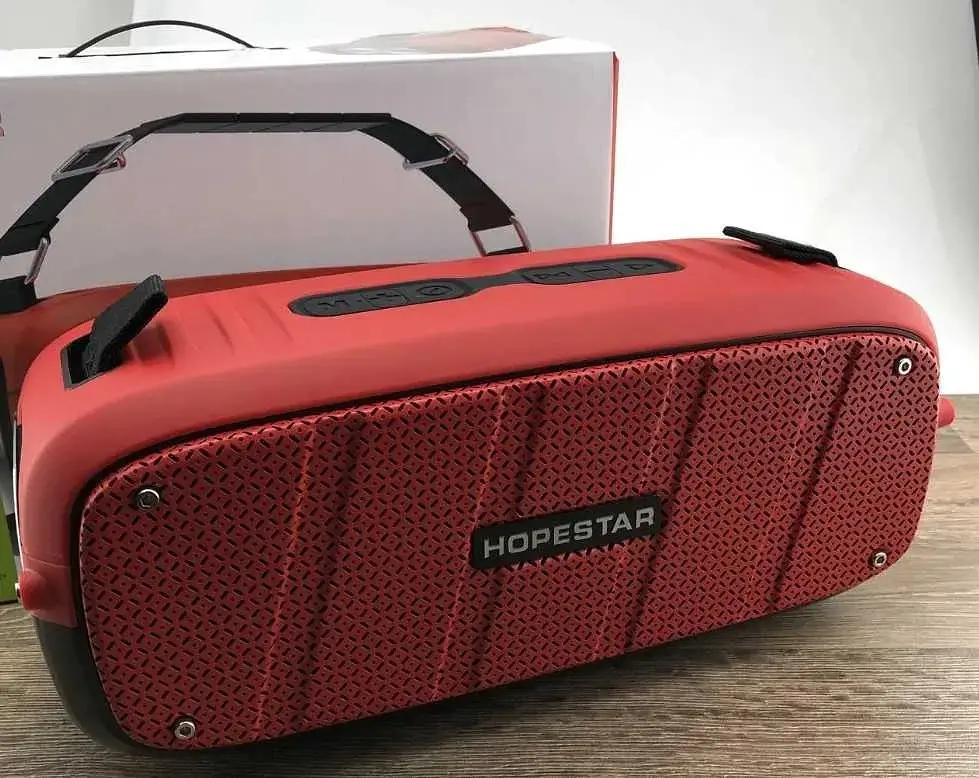 Rолонка Bluetooth Hopestar A20 55W бездротова акустика портативна червона - фото 2