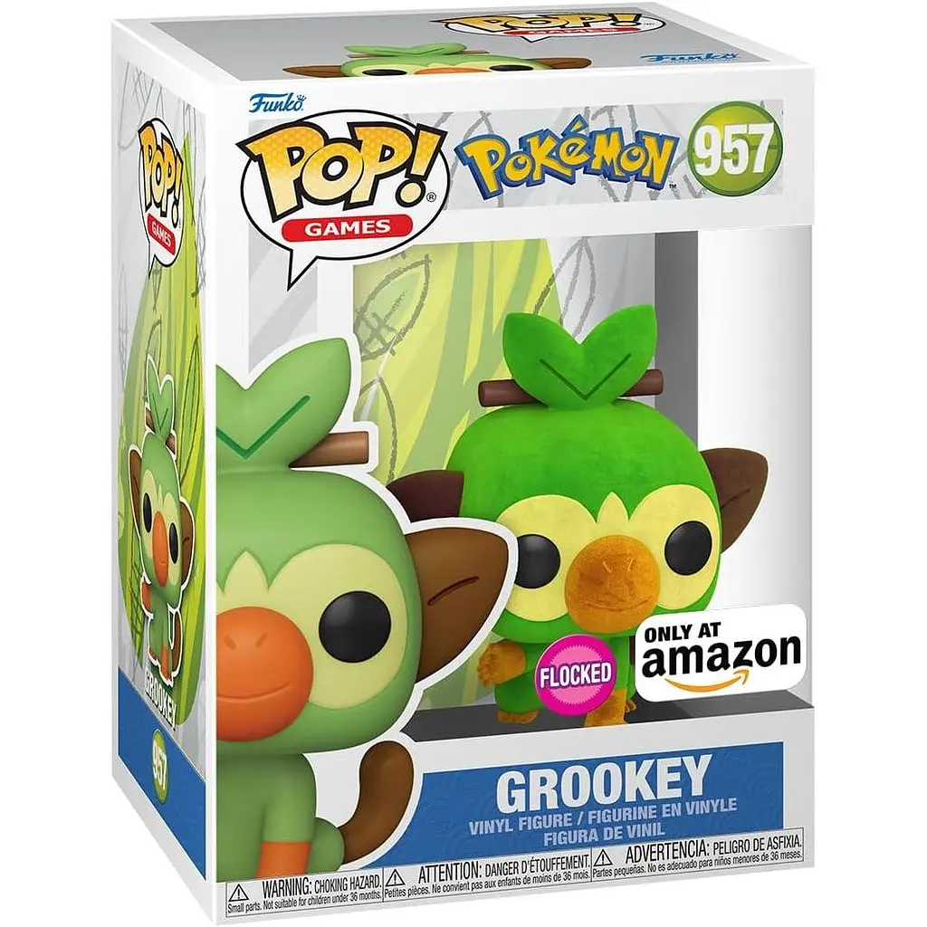 Фигурка Funko Pop Покемон Груки Pokemon Grookey 10 см Exclusive P G E 957 - фото 3