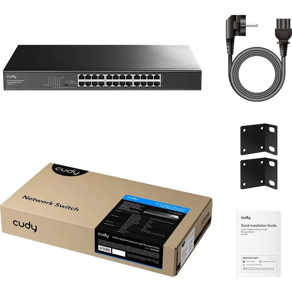 Комутатор Cudy GS1024E 24-Port Gigabit Easy-Managed Switch (GS1024E) - фото 11