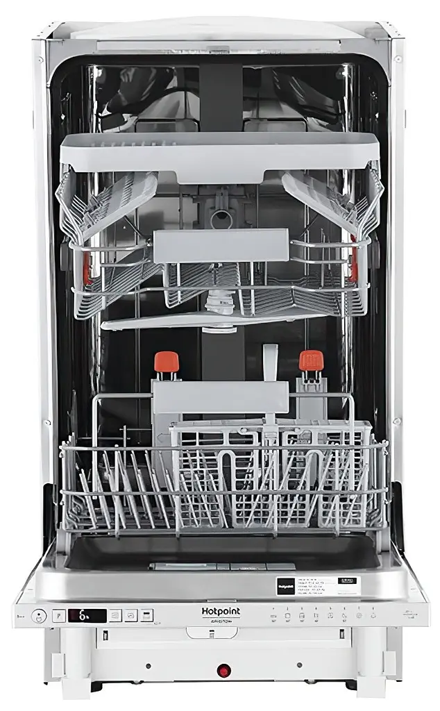 Hotpoint Посудомоечная машина Hotpoint встроенная, 10 комплектов A++, 45 см, дисплей, белый - фото 3