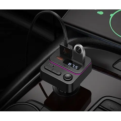 Автомобільний зарядний пристрій BOROFONE BC60 Hero (USB-A/USB-C) 5V/3A/35W чорний - фото 2