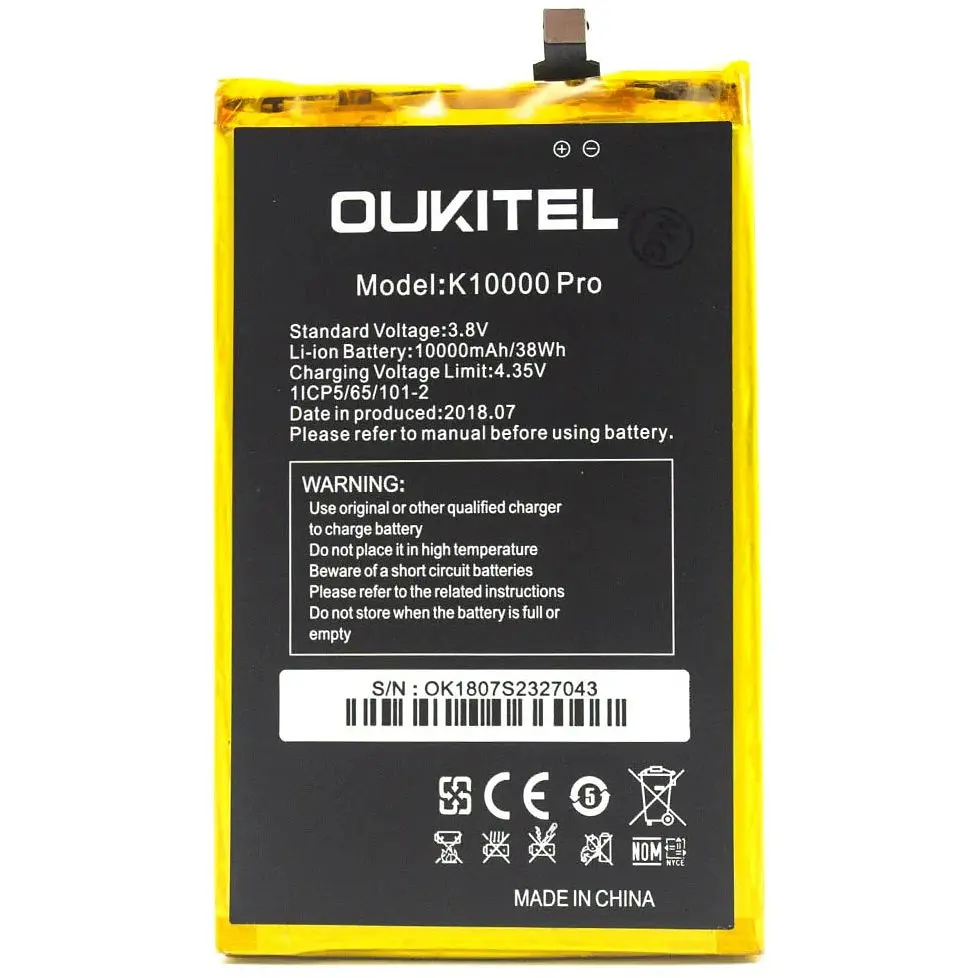 Батарея Oukitel K10000 Pro 10000 мА*год