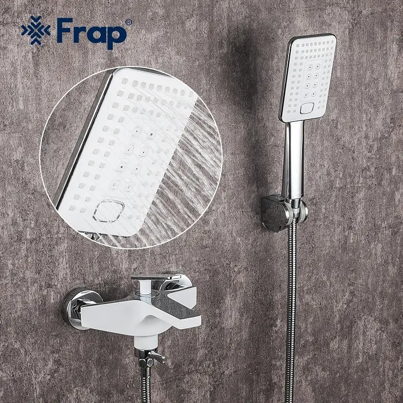 Змішувач для ванни Frap F3258 білий/хром - фото 2