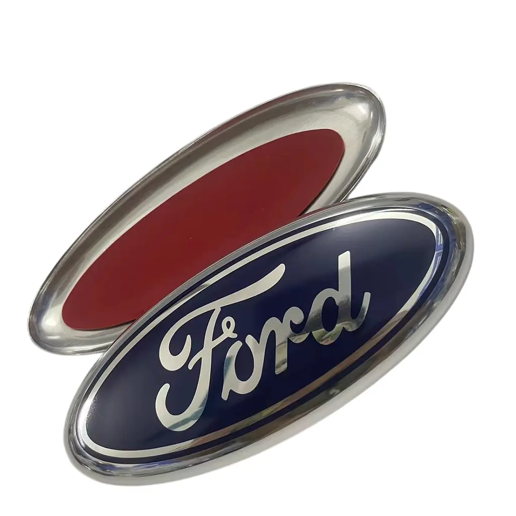 Емблема задня Ford синя 175х74 мм метал (на скотчі) - фото 2