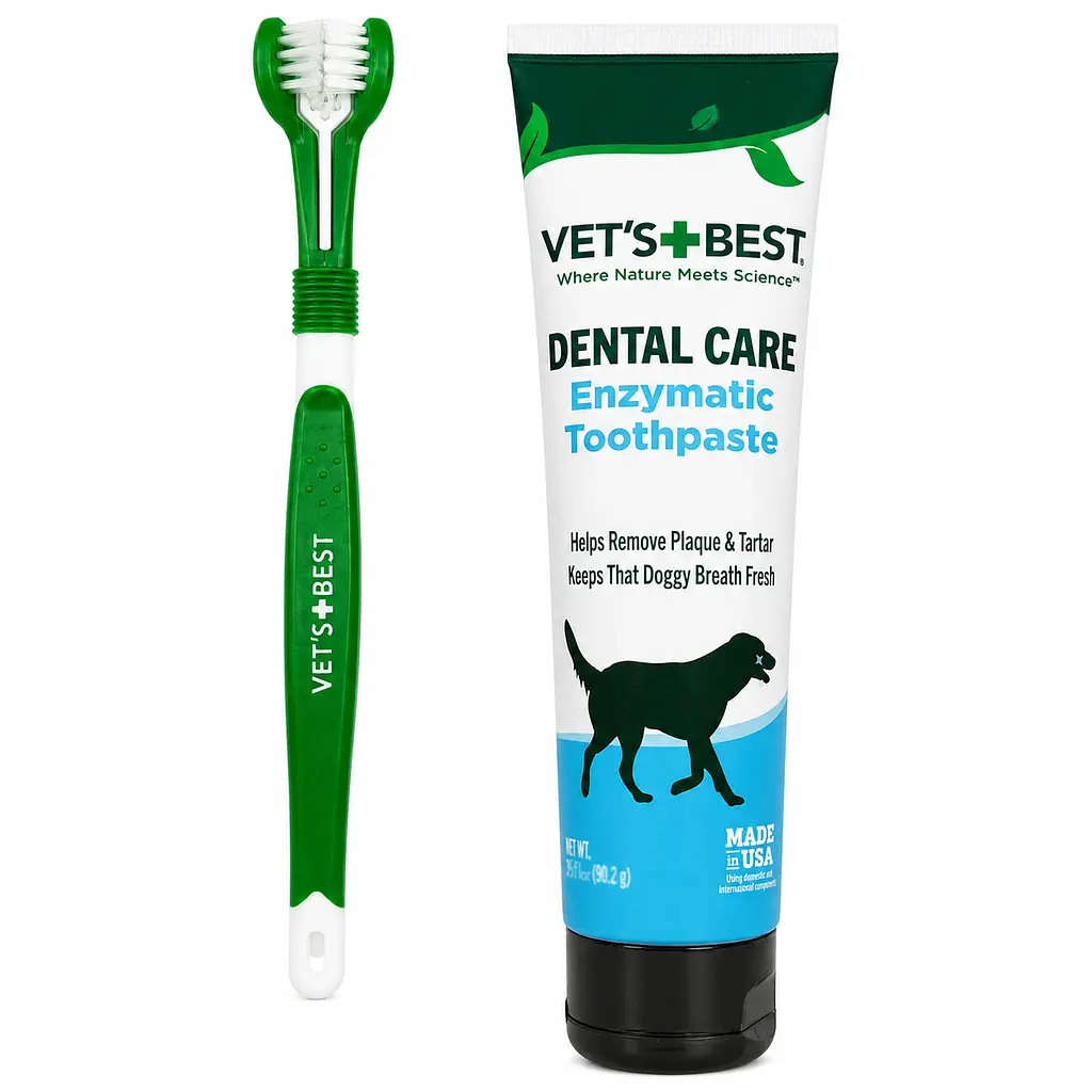 Набір для гігієни ротової порожнини собак Vet's Best Dental Care Kit 103 мл vb10528 - фото 2