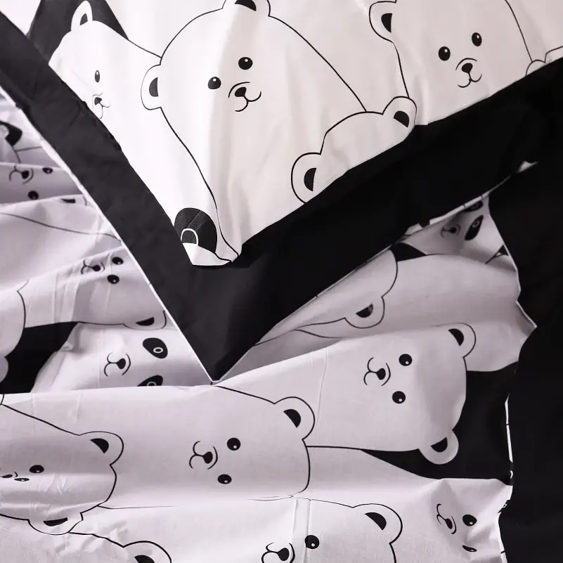 Підковдра MirSon Бязь 17-4849 White bear 220 x 240 см чорно-біла (2200009583933) - фото 6