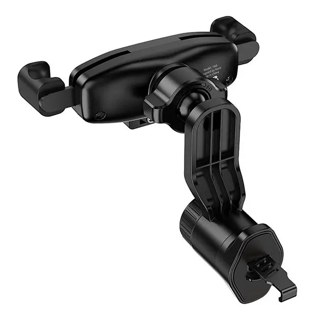 Автодержатель для телефона Hoco H66 Gravity с гравитационной фиксацией диапазон захвата 65-90 мм ABS Черный - фото 2