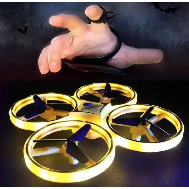 Квадрокоптер Drone Gravity Hand Yellow - фото 3