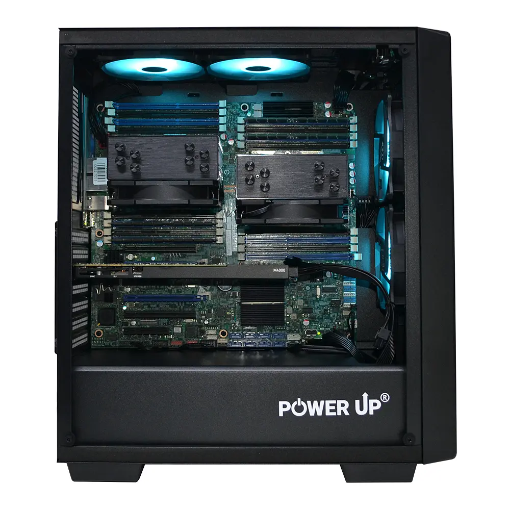 Двопроцесорна робоча станція Power Up #207 Xeon E5 2680 v4 x2/32 GB/SSD 512 Gb/NVIDIA Quadro M4000 8 Gb - фото 2