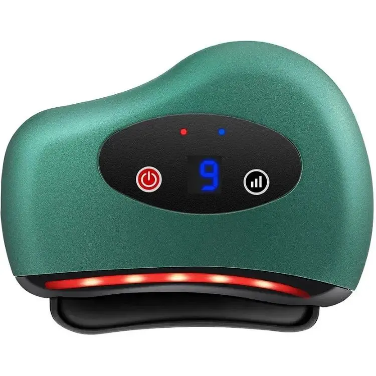 Скребковий масажер RIAS LY-401 для ліфтингу обличчя та шиї Green