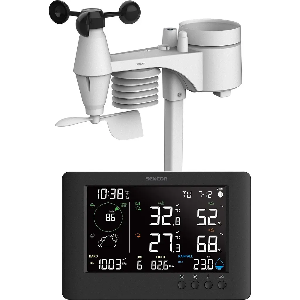 Метеостанція Sencor чорна (SWS10500WIFI) - фото 5