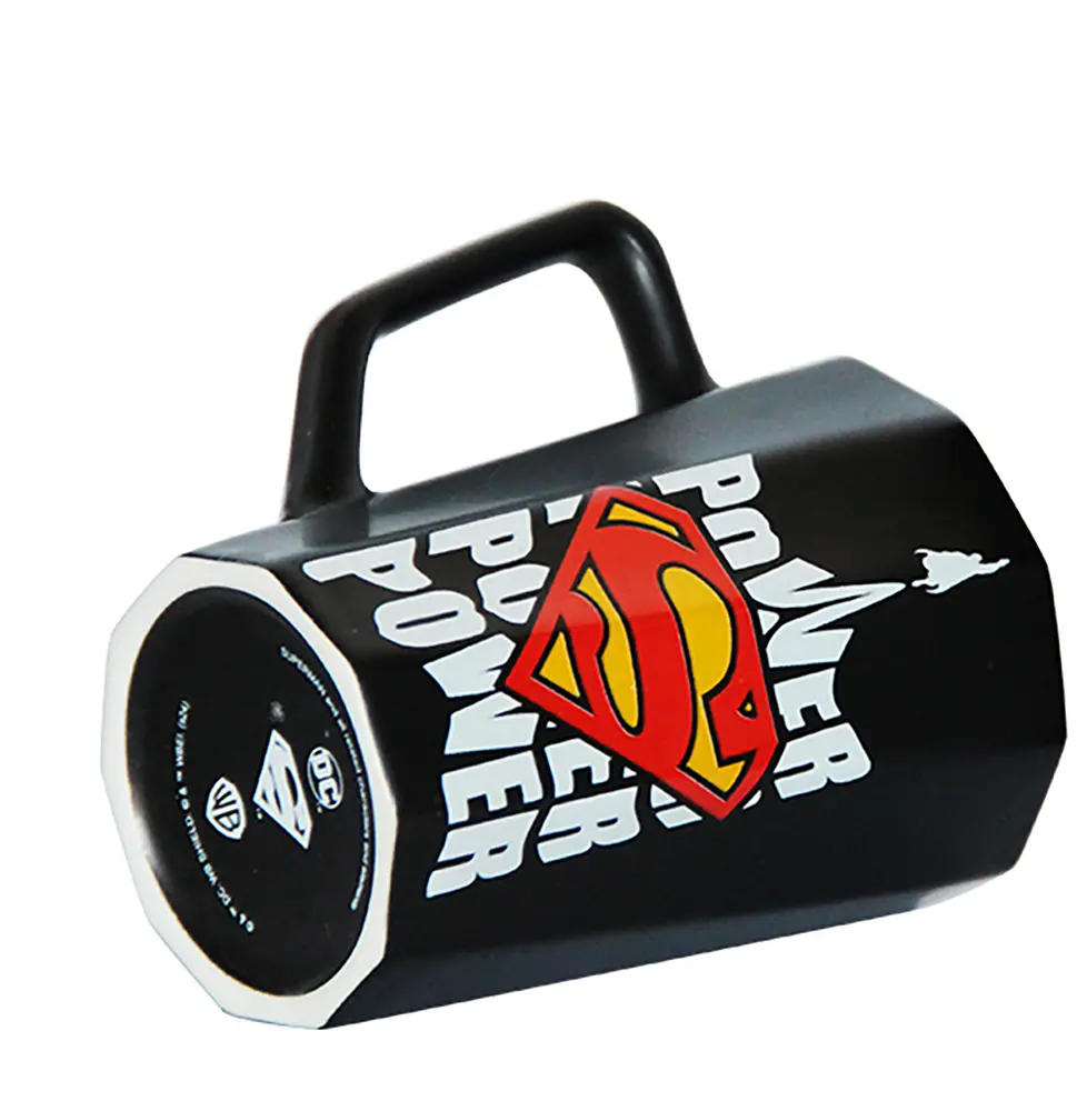 Чашка Warner Bros Frappe Superman Power фарфоровая черная 370 мл (75001742) - фото 2