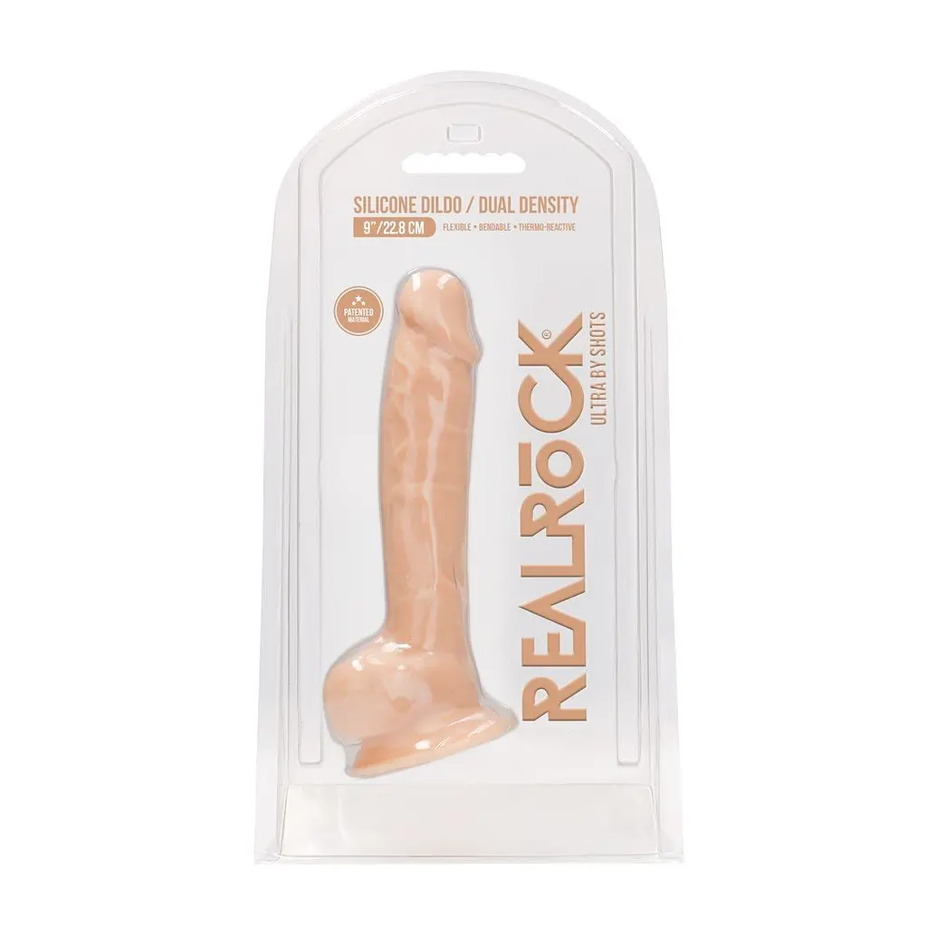 Фалоімітатор RealRock With Balls Ultra, 22.8 см (тілесний) - фото 6