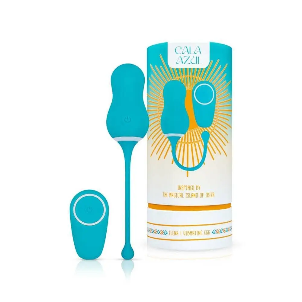Віброяйце Cala Azul - Elena Vibrating Egg With Remote Control, 10 режимів, пульт ДК - фото 9