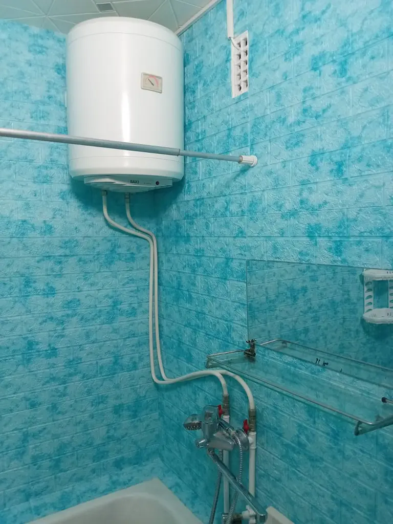 Самоклейка декоративна 3D панель 3D Loft під цеглу синій мармур 700x770x3мм (65-3) - фото 4