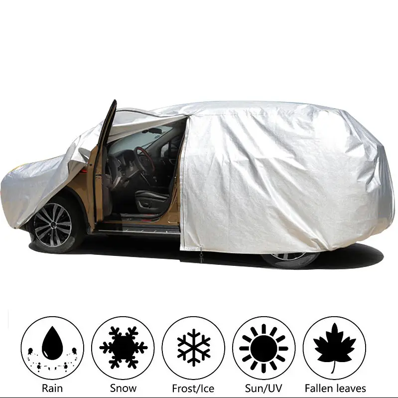 Автомобільний тент для седана Milex PEVA L 483x178x119 см (кишені під дзеркала замок) - фото 2
