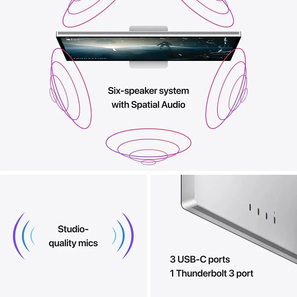 Монитор Apple Studio Display (Nano-Texture Glass) Tilt-adjustable Stand (MMYW3) [66201] - фото 7