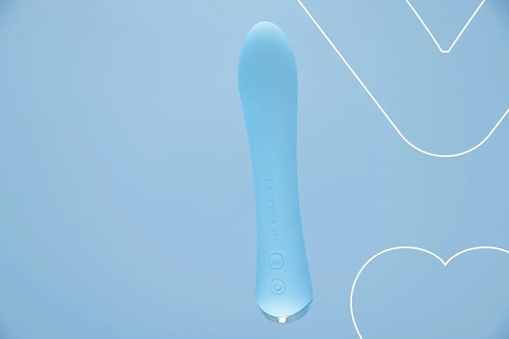 Вібратор з підігрівом FairyGasm WowGenie blue, підігрів до 42 °C - фото 6