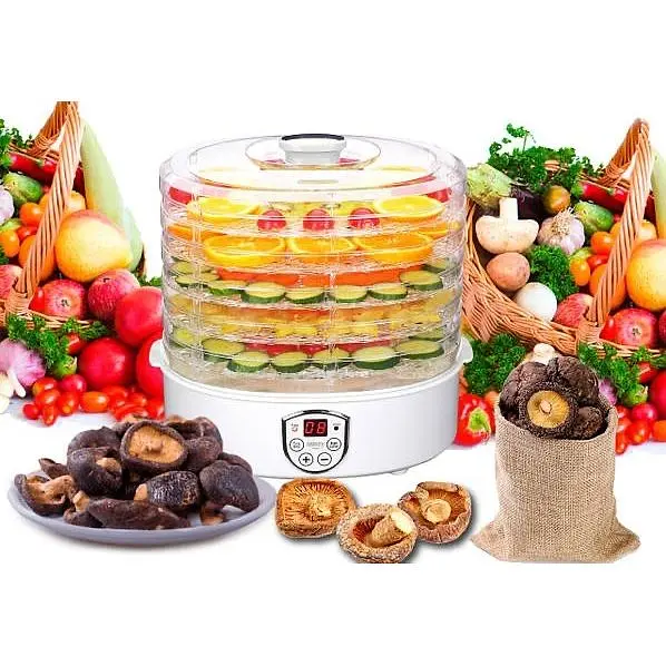 Сушилка-дегидратор для фруктов и овощей Camry CR 6659 550 Вт до 70°С автоматическая 5 лотков - фото 5