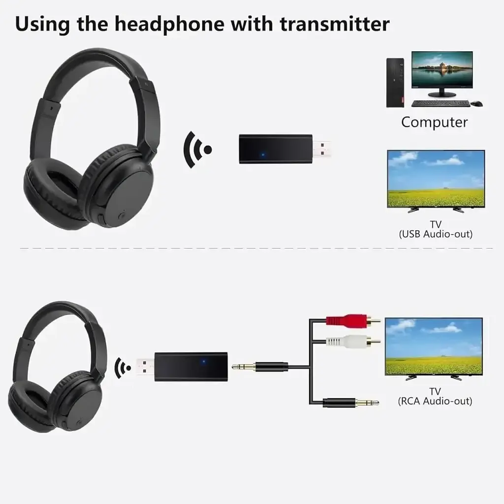 Беспроводные наушники KST-900BT Bluetooth с FM-радио глубокие черные басы для телевизора и ПК - фото 2