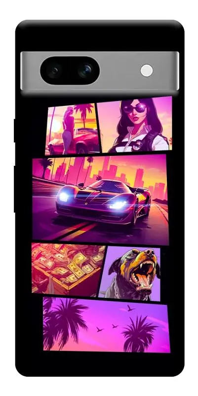 TPU чохол Demsky GTA vibes для Google Pixel 7a
