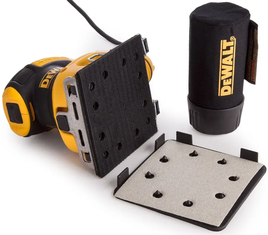DeWALT Шліфмашина вібраційна DeWalt 230Вт 14000об/хв 108х115мм амплітуда 1.6мм 1.28кг - фото 4